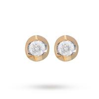 9 Carat Gold 0.10ct Tension Set Diamond Earrings