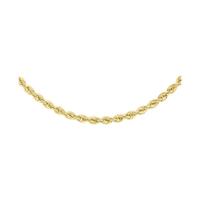 9 carat yellow gold rope chain 18 inch