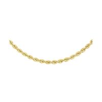 9 Carat Yellow Gold Rope Chain 20 Inch