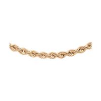 9 Carat Rose Gold Rope Chain 18 Inch