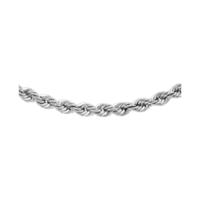 9 carat white gold rope chain 20 inch