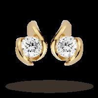 9 Carat Gold 0.25ct Wrapped In Love Diamond Earrings