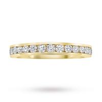 9 Carat Yellow Gold 0.50 Carat Eternity Ring - Ring Size K