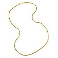 9 Carat Gold Hollow Rope Chain