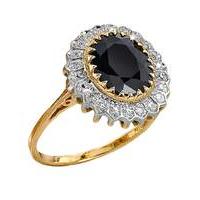 9 Carat Gold Sapphire & Diamond-Set Ring