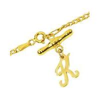 9 Carat Gold Initial T-Bar Bracelet