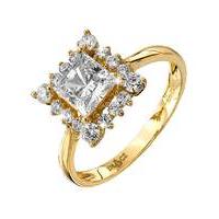 9 Carat Gold Cubic Zirconia Ring