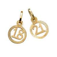 9 carat gold special age charm