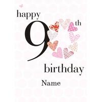 90th heart | ninetieth age card