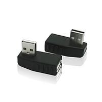 90 Degree Right Angle USB 2.0 A Male to Female Adapter Connecter Converter