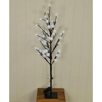 90cm white dahlia light tree 60 led battery by smart garden