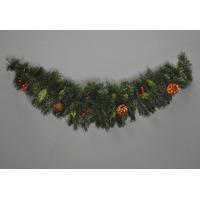 90cm Mantlepiece Christmas Garland with Berries and Pine Cones by Snowtime