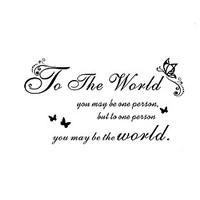 9062 Words Quotes Wall Stickers Plane Wall Stickers Decorative Wall Stickers, VINYL Material Removable Decals