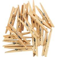 90mm pack of 36 wooden clothes pegs