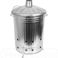 90l galvanised garden incinerator