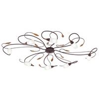 90698 gerbera1 8 light flush ceiling lamp