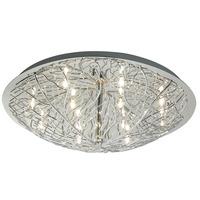 90148 Cromer 12 Light Flush Chrome Ceiling Light