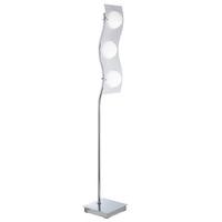 90791 Layer1 3 Light Floor Lamp With White Glass