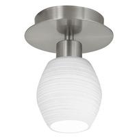 90116 bantry 1 light low energy flush glass ceiling lamp