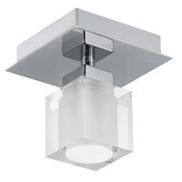 90117 Bantry 1 Light Flush Glass Ceiling Lamp