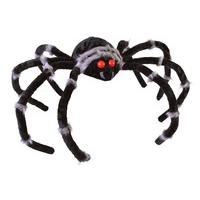 90 hanging spider decoration with light up eyes
