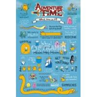 915 x 61cm adventure time infographic maxi poster