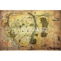 9150 x 61cm the hobbit journey map maxi poster