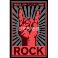 91.50 x 61cm Rock Hand Tune Up Turn Loud Maxi Poster
