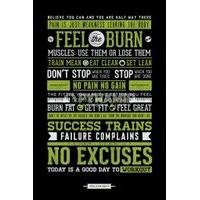 91 x 61cm Gym Motivational Maxi Poster