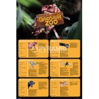 915 x 61cm erths dinosaur zoo dino facts maxi poster