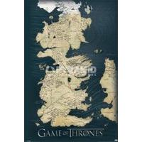 915cm x 61cm games of thrones map maxi poster