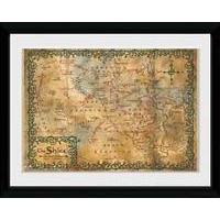 91.5 x 61cm The Hobbit Map Poster.