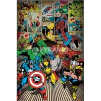 91.50 x 61cm Marvel Here Comes The Heroes Maxi Poster