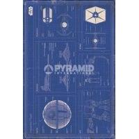 91.5 x 61cm Star Wars Imperial Fleet Blueprint Maxi Poster