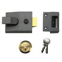 91 basic nightlatch 60mm backset dmg finish box