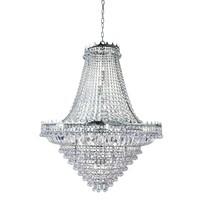 9112 102cc versailles 19 light crystal chandelier chrome finish