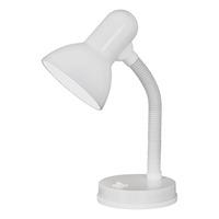 9229 Basic 1 Light White Desk Lamp