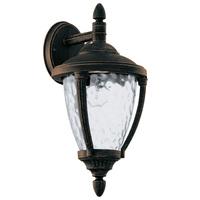 92233 Abira Traditional Hanging Wall Lantern In Black Gold