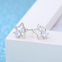 925 sterling silver earrings star aaa cubic zirconia stud earrings jew ...