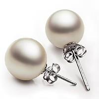 925 silver sterling silver jewelry earrings sample imitation pearl stu ...