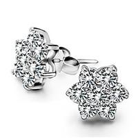 925 silver sterling silver jewelry earrings sample star aaa zircon stu ...