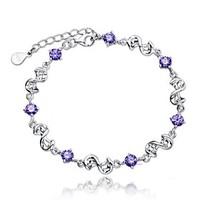 925 sterling silver double eight bracelet