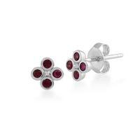 925 Sterling Silver 0.33ct Ruby Stud Earrings