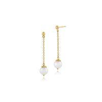 925 gold plated sterling silver 228ct freshwater pearl drop earrings