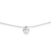 925 Sterling Silver Lily Of The Valley Flower 1.88ct Pearl Bracelet