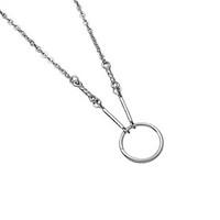 925 Silver Circle Pendant Necklaces for Women