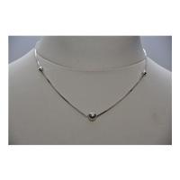 925 stamped Silver Necklace - Size: Small - Metallics - Necklace