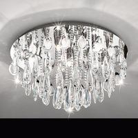 93413 Calonda Round Crystal Flush Ceiling light