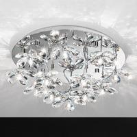 93081 Pontedo Round LED Crystal Semi Flush Light