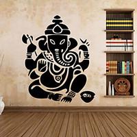 9487 ganesh elephant god om yoga buddha mandala ganapati vinyl carving ...